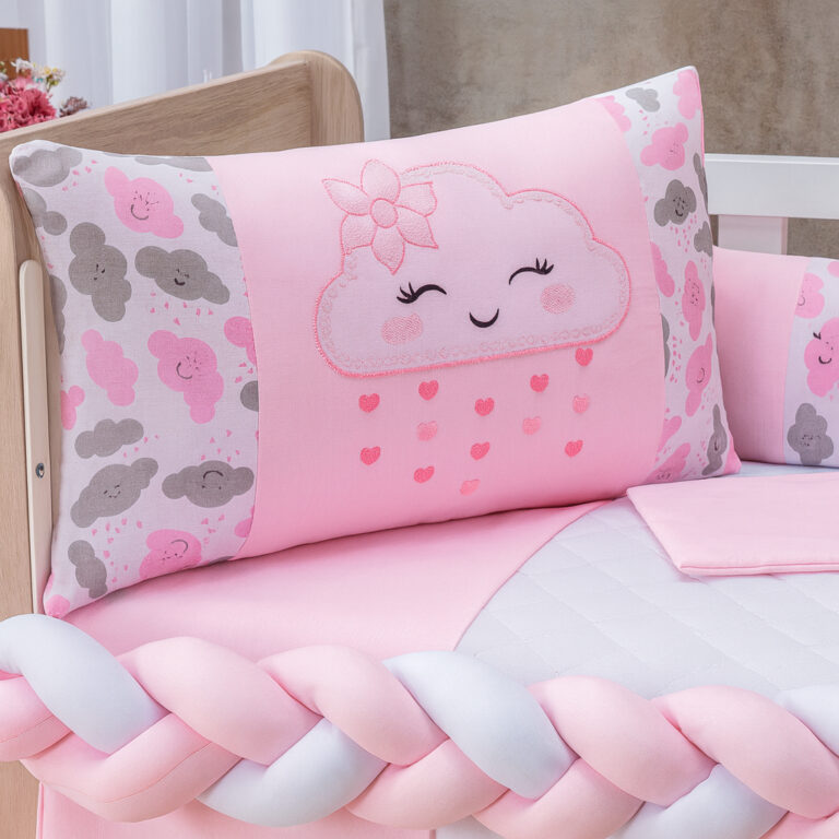 Kit Berço Menina Menino Nuvem 11 Peças Padrão A