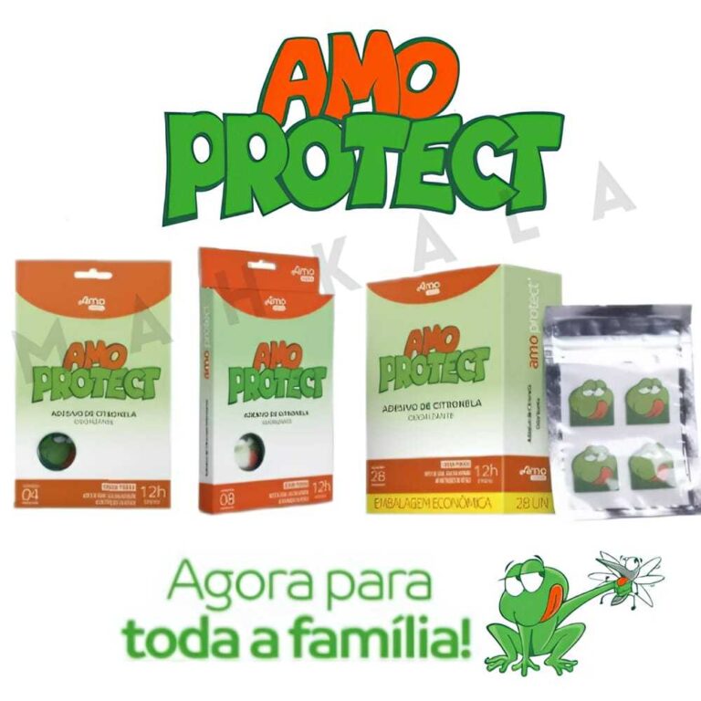 Repelente Adesivo Natural Amo Protect Sai Mosquito