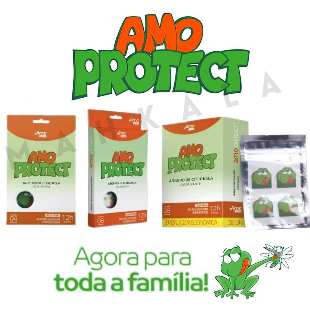 Repelente Adesivo Natural Amo Protect Sai Mosquito Seguro para Toda a Família Incluindo Bebês