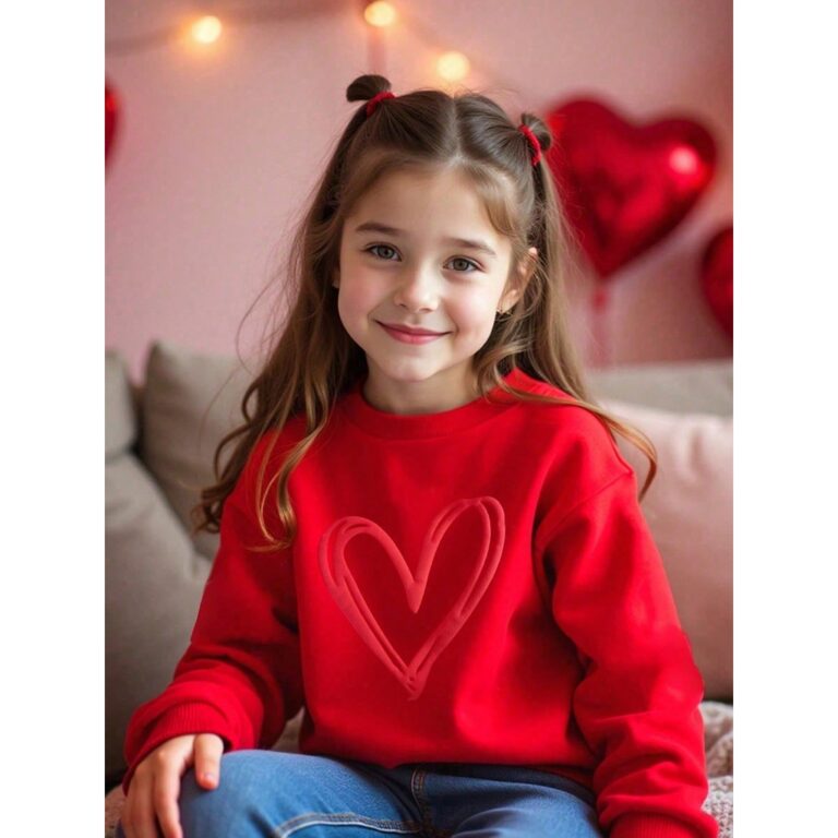 Suéter Casaco de Moletom Infantil Feminino Casual