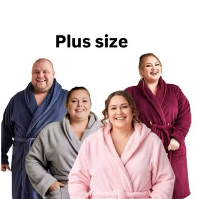 Roupão Unissex LONGO PLUS SIZE 100% Microfibra {C