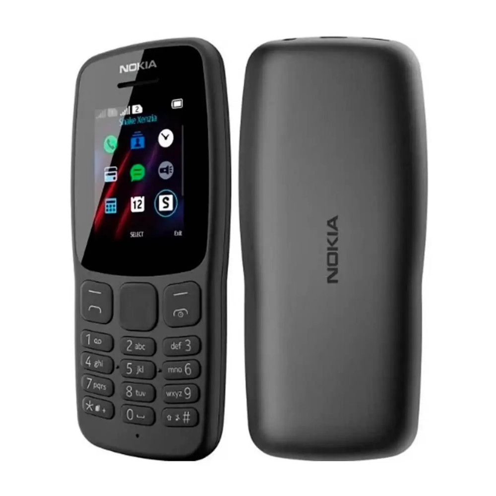 CELULAR NOKIA 106 2G 32MB 1 CHIP MP3 RADIO FM TELA 1.8 PRETO