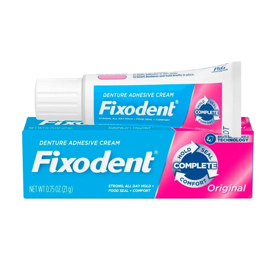 Fixodent Original 21gr – Fixo Tradicional Complete Adhesive Cream Denture N°1 Entre os Dentistas