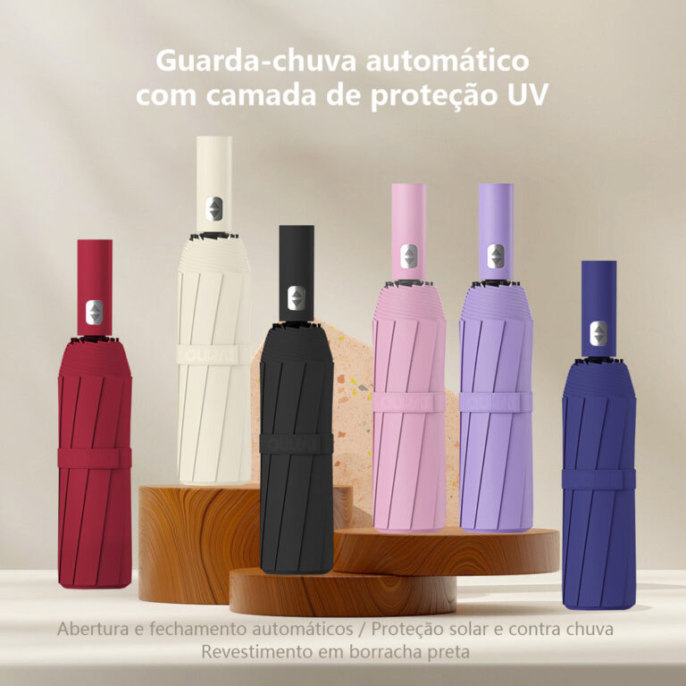 Guarda Chuva Automático Grande Abre E Fecha Refor