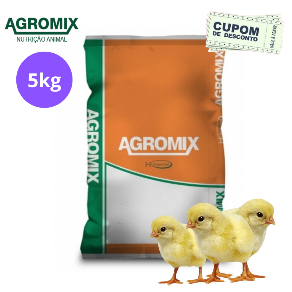 Núcleo Crescimento E Engorda Frangos Galinhas Pintinhos 5kg Fracionado