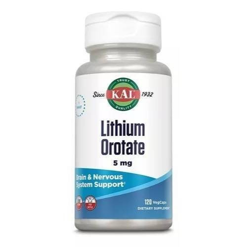 Lithium Orotate Orotato De Lítio 5mg 120 Cápsula