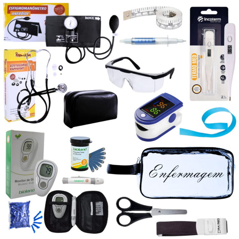 Super Kit Enfermagem Aparelho de Pressão + Esteto