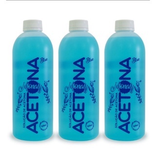 Kit acetona monaly com 3 unidades 500ml