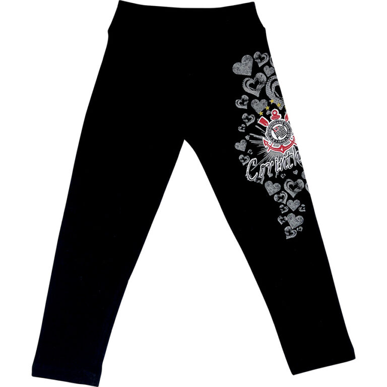 Calça Cotton Infantil Menina Time Estampada