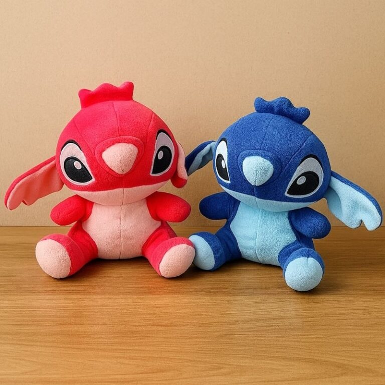 Stich pelúcia azul 22~24cm super macio