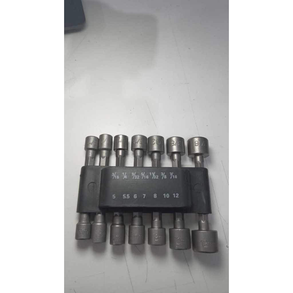 Kit Jogo Bits Soquete 14 PC Canhão para Parafusadeira Furadeira