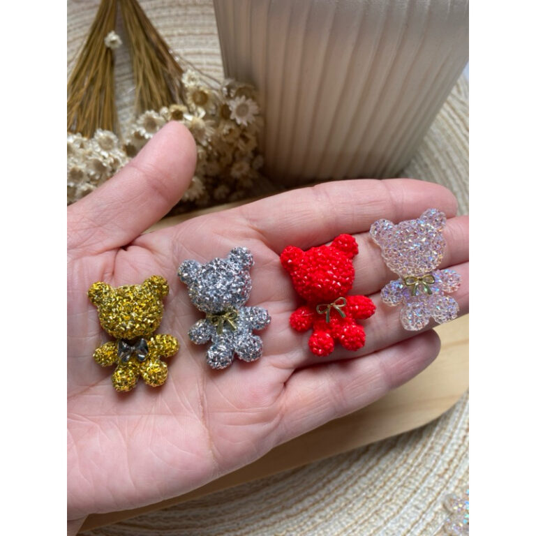 Urso brilhoso Cravejado / Urso para copa / Urso Lu