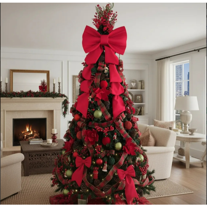 Laço Gigante Para Árvore Natal, Laço Decoraçao