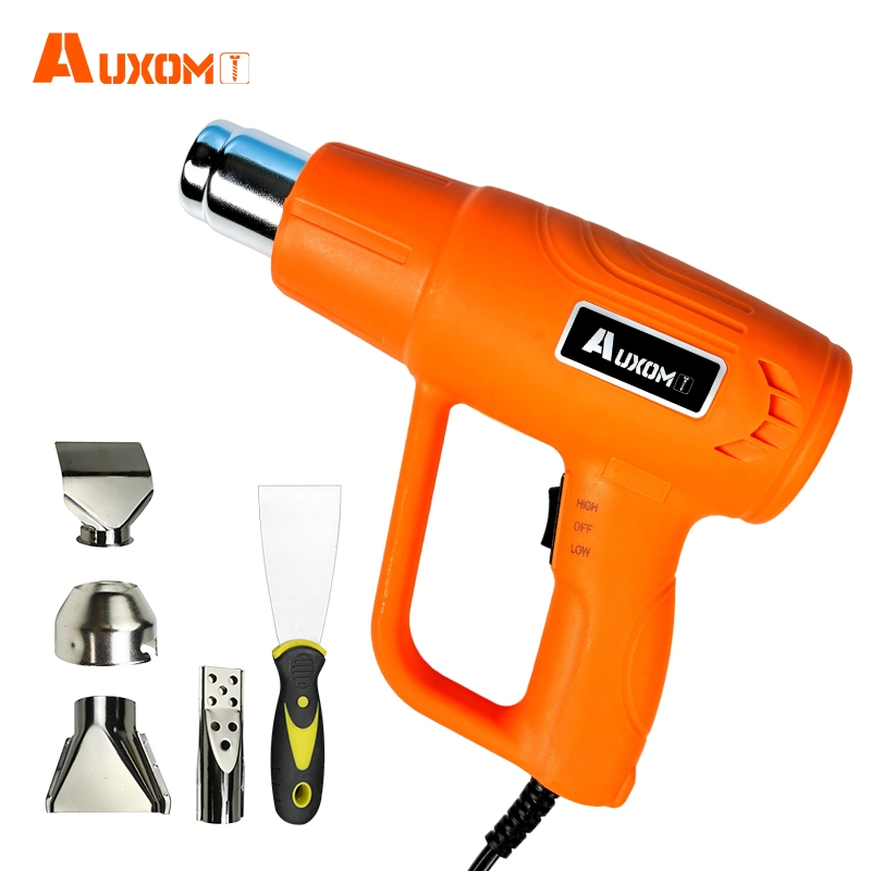 AUXOM Soprador Térmico 2000W 110V/220V – Pistola de Ar Quente 2 Velocidades com Temperatura Ajustáve