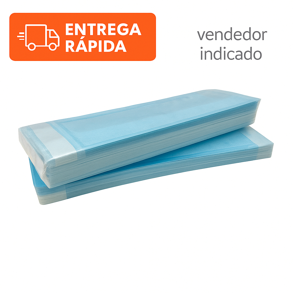 Envelope de Esterilização 9cm x23cmAutoclave  Ideal para Manicure, Pedicure, Estética e Podologia