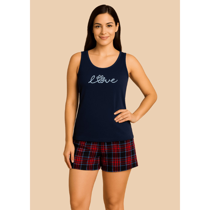 Pijama Regata Meia Coxa Feminino Adulto Short Doll