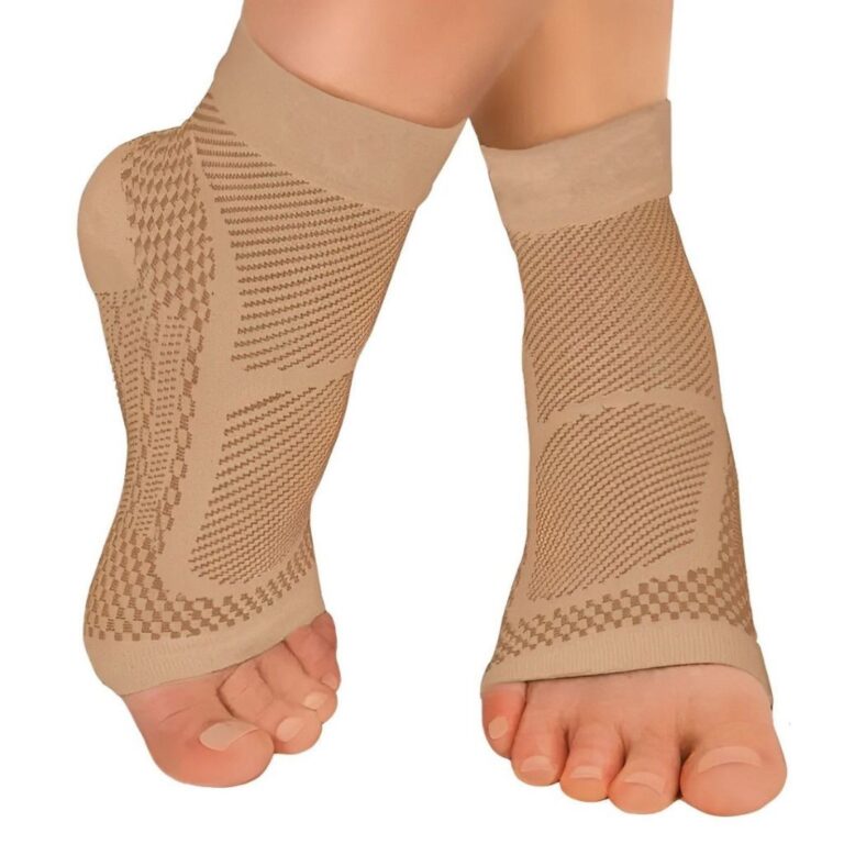 Par de Meia Sem Ponteira Alta Compressão Alívio 