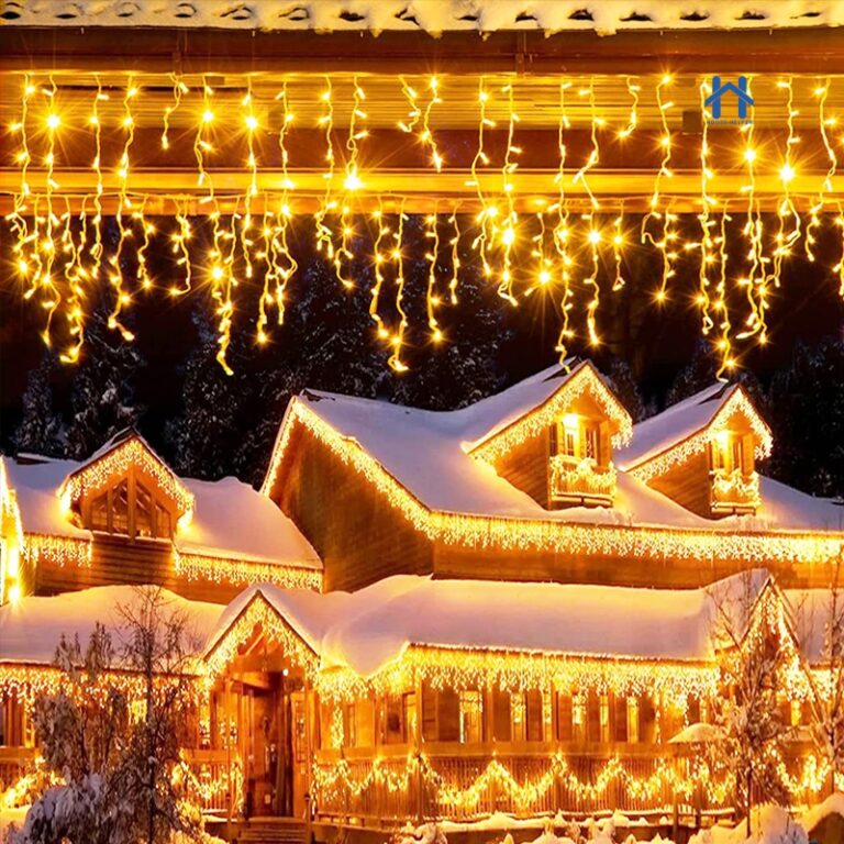 Cascata Natal 400/200/100 Lâmpadas LED Com 8 fun