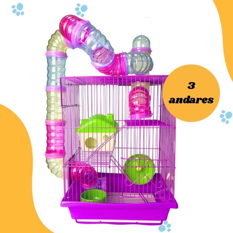Gaiola Hamster Roedores Completa 3 Andares Savana 