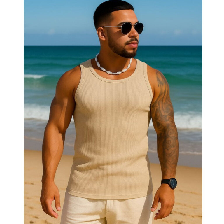 KIT de 2 Regatas masculina, Modelo Americano, Prai