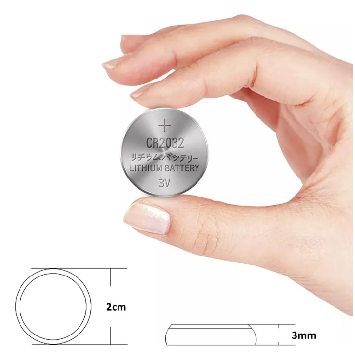 Kit Bateria Pilha Botão Lítio Cr2032 3v Para Câ