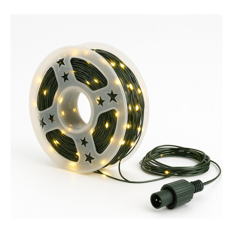 50 Metros Led Pisca Pisca Branco Quente Enfeite Ar
