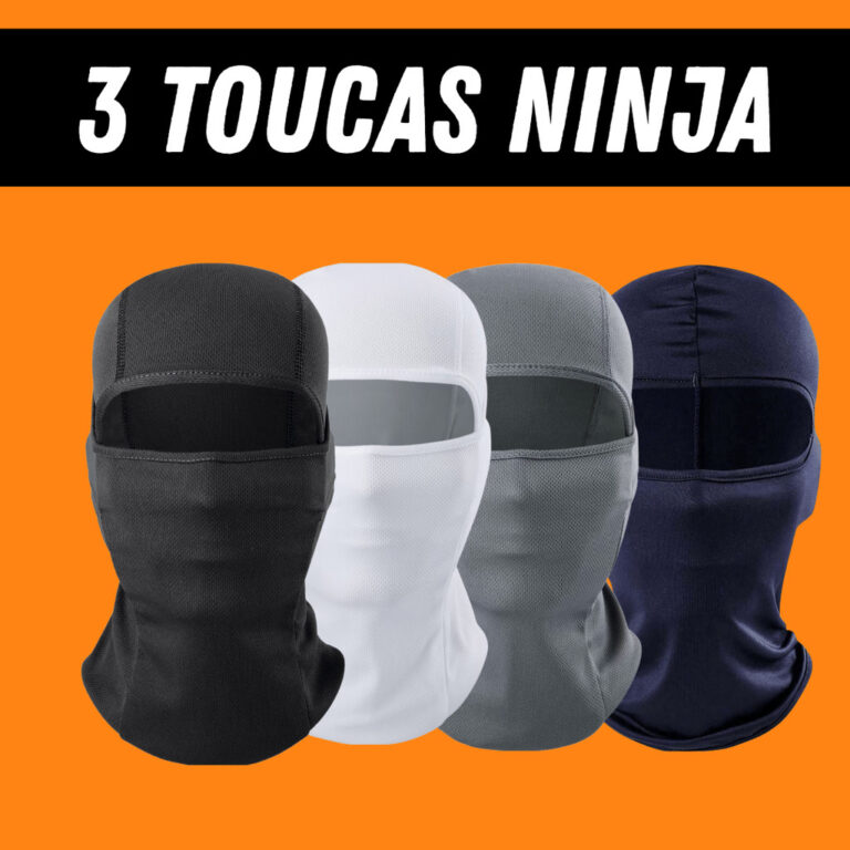 Kit 3 Touca Ninja Balaclava Toca UV+50 Proteção 