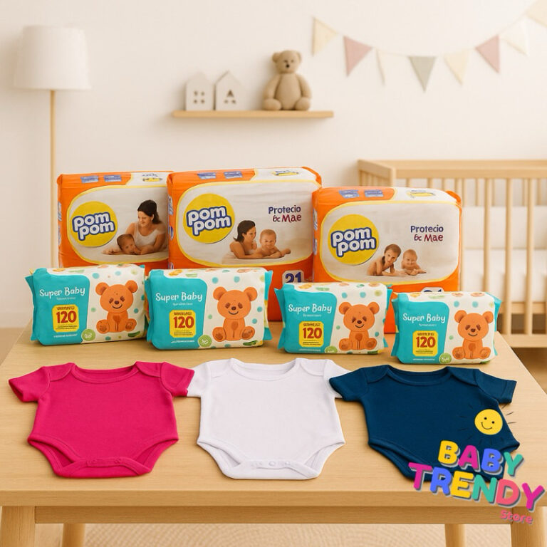 Kit Chá de Bebê / Chá Revelação: Fralda + Len