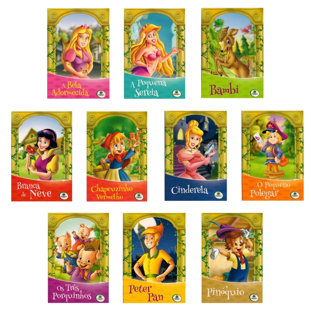 Kits 10 Livros Infantis – Histórias Clássicas – Escolha Sua Coleção