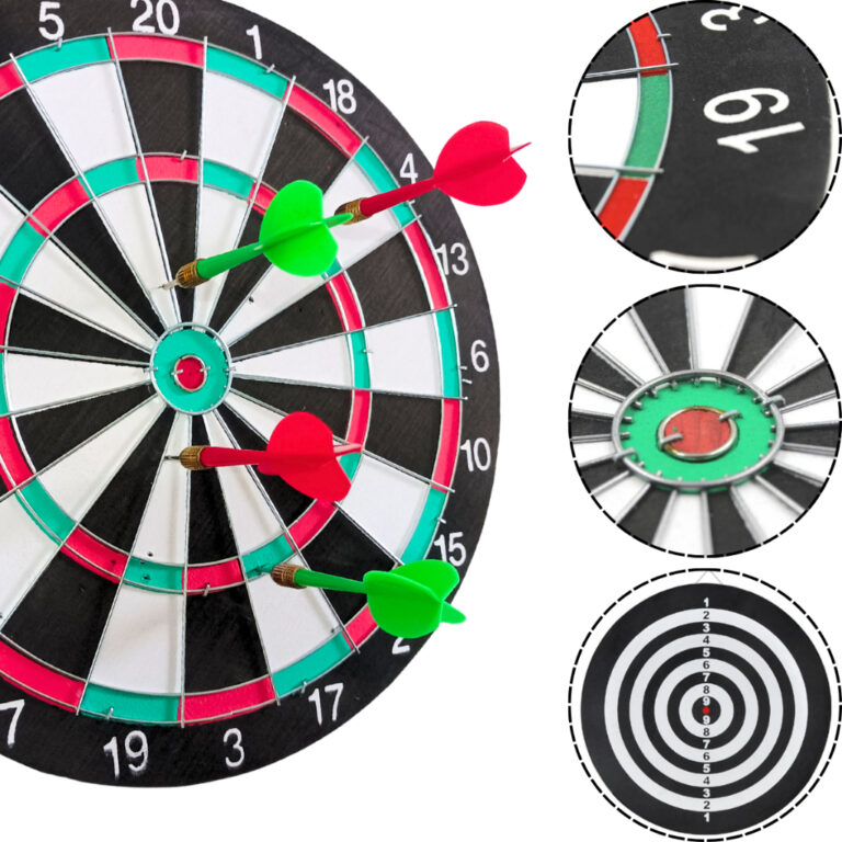 Jogo De Dardos Dupla Face Tiro Ao Alvo Dardos com 