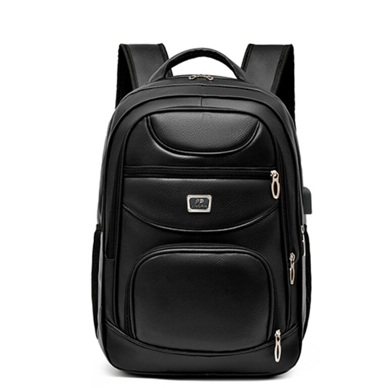 Mochila De Couro Notebook Impermeável Executiva R