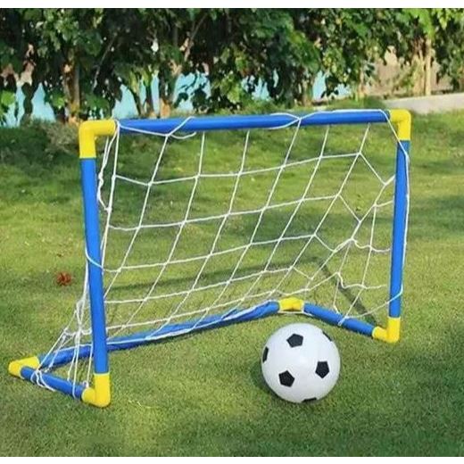 Kit Futebol Golzinho Mini Trave Rede, Bola E Bomba