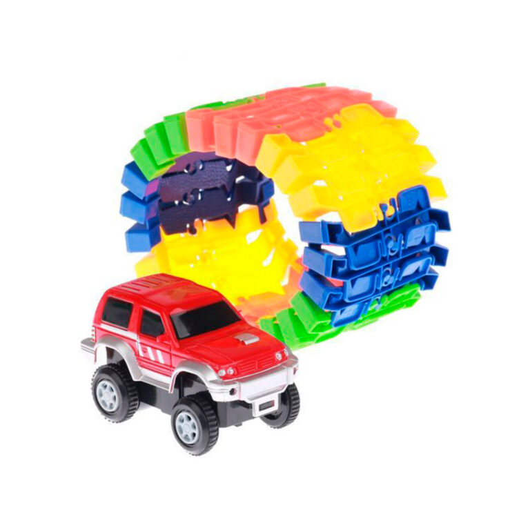 Pista De Carrinho Loop Trilhos Montáveis Com Carr