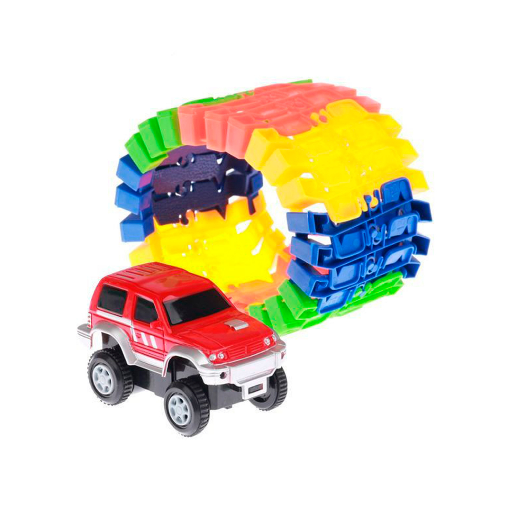 Pista De Carrinho Loop Trilhos Montáveis Com Carro Elétrico