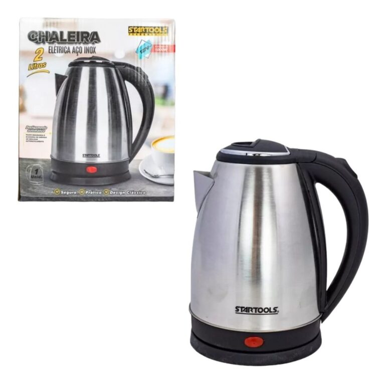Chaleira Elétrica Inox 1,8L 110V com Desligamento