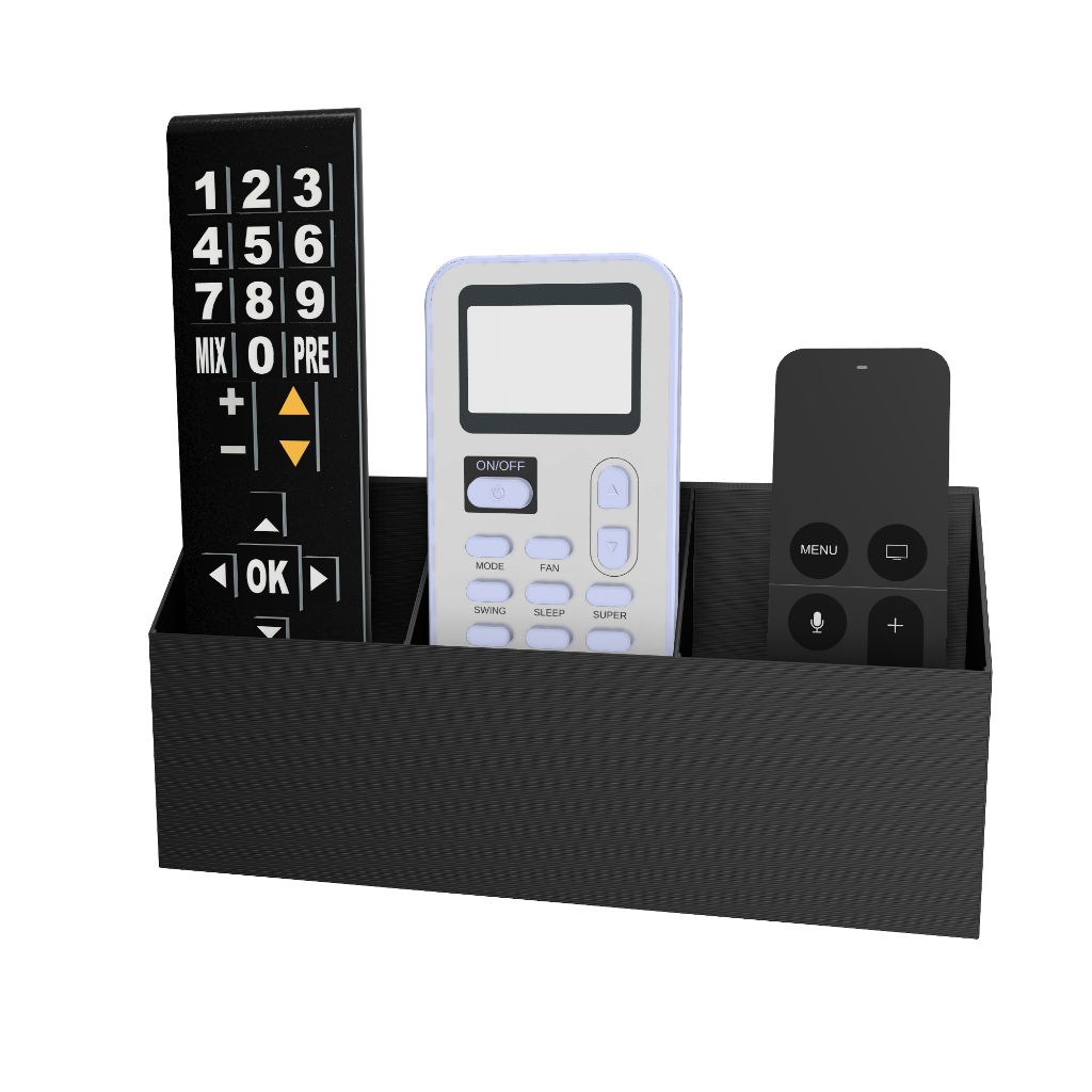 Suporte Organizador 3 em 1 Para Controles De Parede Triplo Controle Remoto Tv Ar Condicionado com du