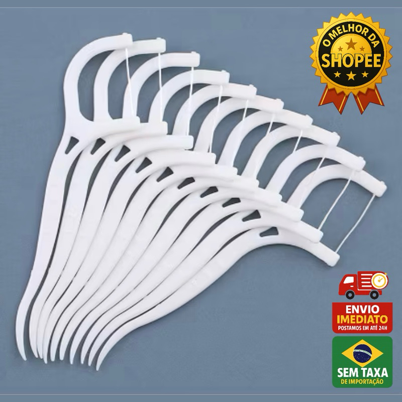 Kit Até 500 Fio Dental Com Haste Descartável Forma De Arco Haste Ultra Fina De Limpeza Para Adultos