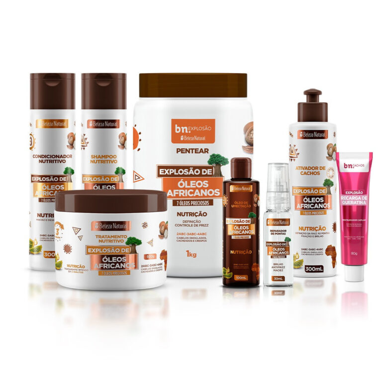 Kit Linha Óleos Africanos + Recarga de Queratina 