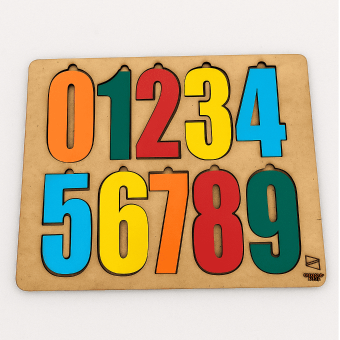 NUMERAL EDUCATIVO EM MDF PREMIUM  BRINQUEDO PEDAG�