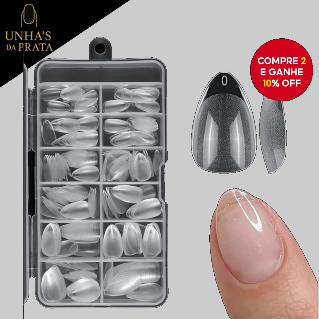 240 peças de Dicas de Gel Macia XXS Curto, Unhas Acrílicas Claras para Extensão e Arte de Unhas DIY.