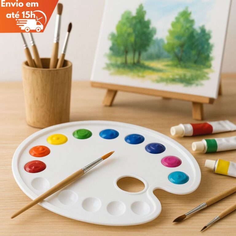 Paleta Oval de Pintura Plástica 27x36cm 14 Cavida