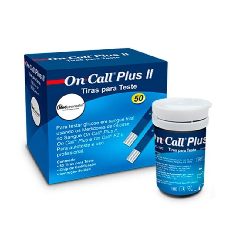 TIRAS DE TESTE DE GLICOSE FITA DE GLICEMIA ON CALL