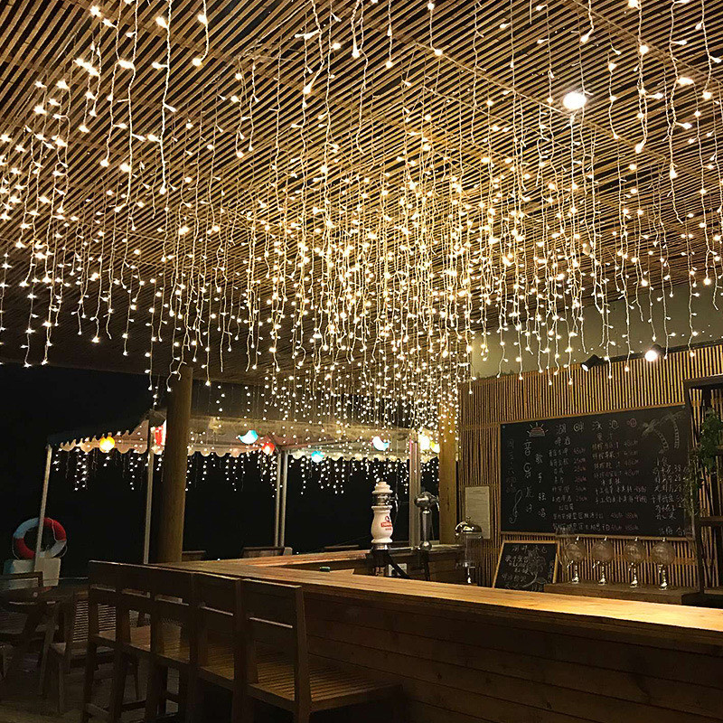 Cascata 400 Led 10m Natal Prova D Agua Cor Bf E Bq 8 funções