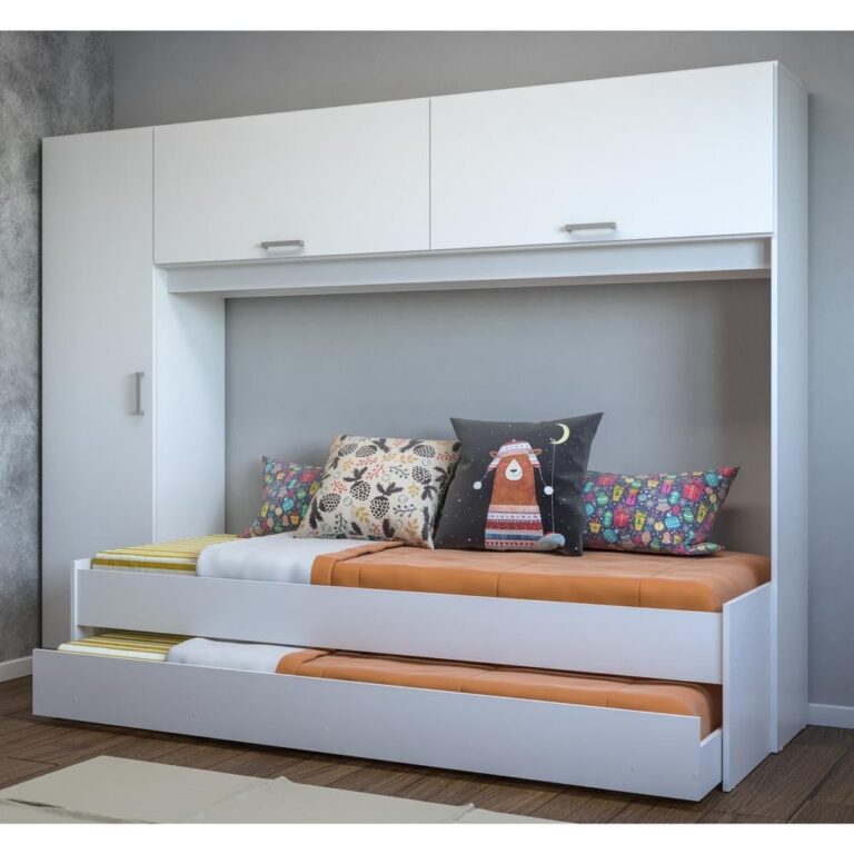 Bicama com Guarda-Roupa/Roupeiro para colchão 88 