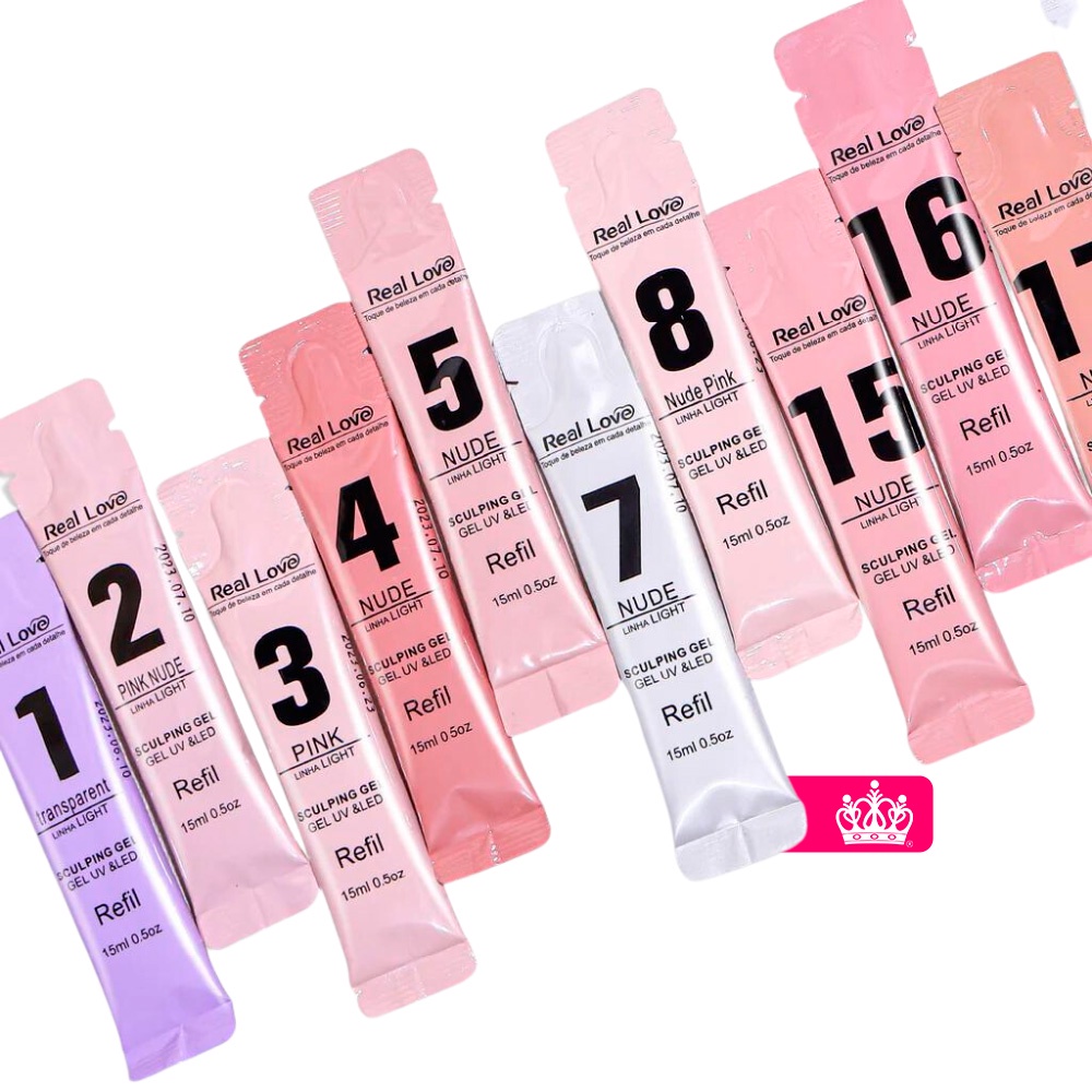 Refil Gel de Modelagem para Unhas Sculpting Gel Linha Light 15ml – Real Love