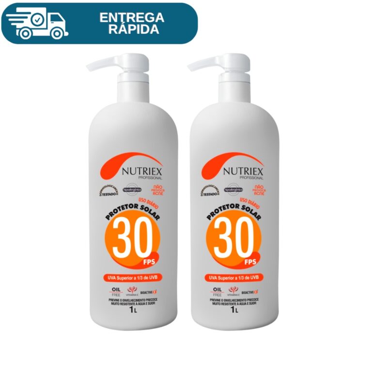 Kit 2 Protetor Solar Fps 30 Galão 1 Litro Nutriex