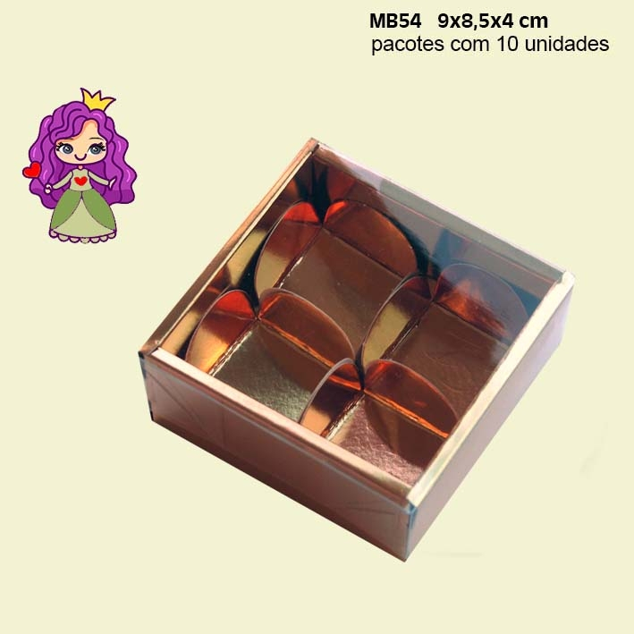 Embalagem MB54 em papel Colorido e Tampa em PVC- 0