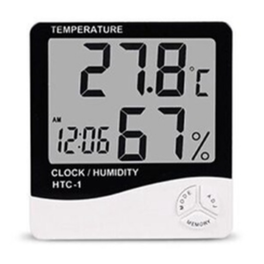 Termo-higrômetro Medidor Digital Relógio Umidade