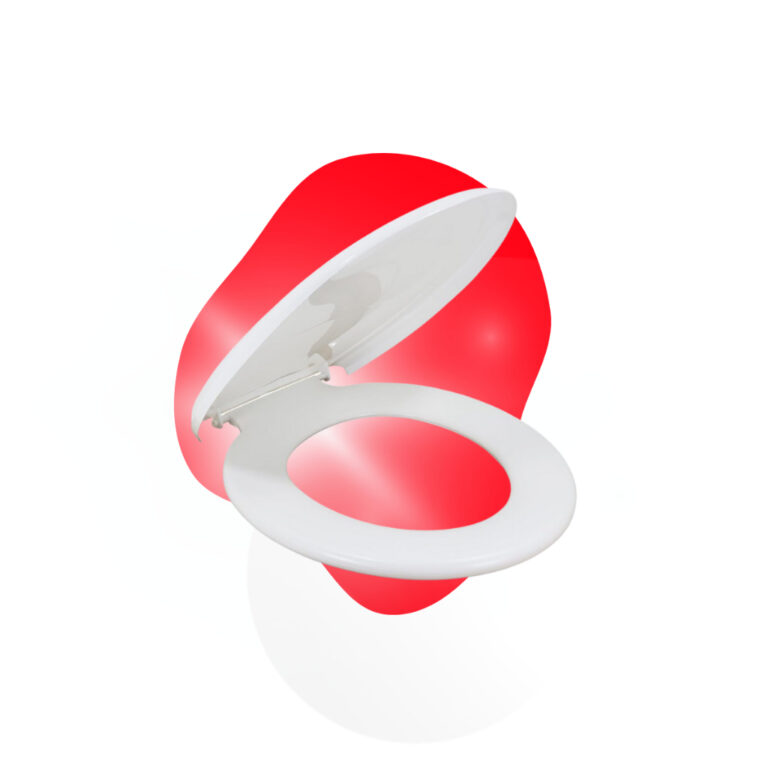 Assento Sanitário Almofadado Plus Slim Branco Met