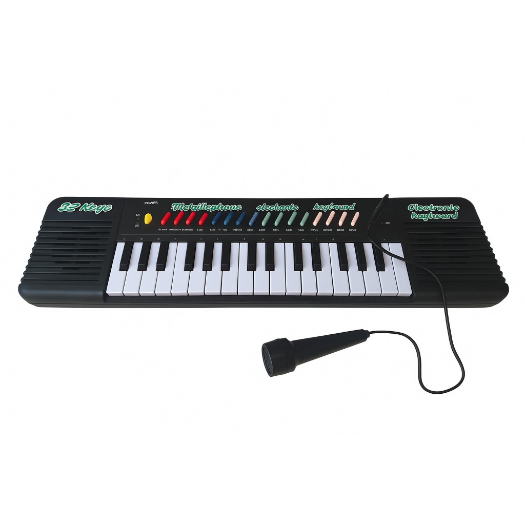 Teclado Piano Infantil Musical com Microfone | Brinquedo Educativo Som e Luz